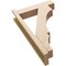 Ekena Millwork 5 1/2-in W x 20-in D x 32-in H Balboa Block Rough Cedar Woodgrain TimberThane Outlooker, Primed Tan OUTUR055X20X32BOA44RCPR - alternate 5